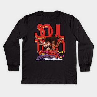 SOUL TRAIN- DANCE TIMES Kids Long Sleeve T-Shirt